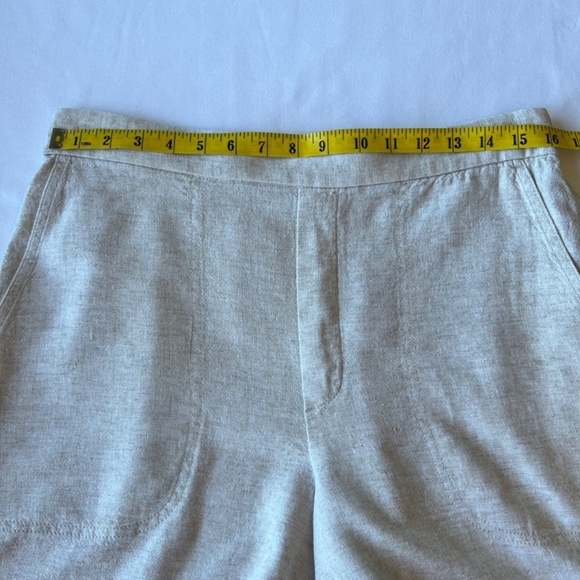Banana Republic Factory linen blend flat front pull-on shorts - Picture 7 of 14